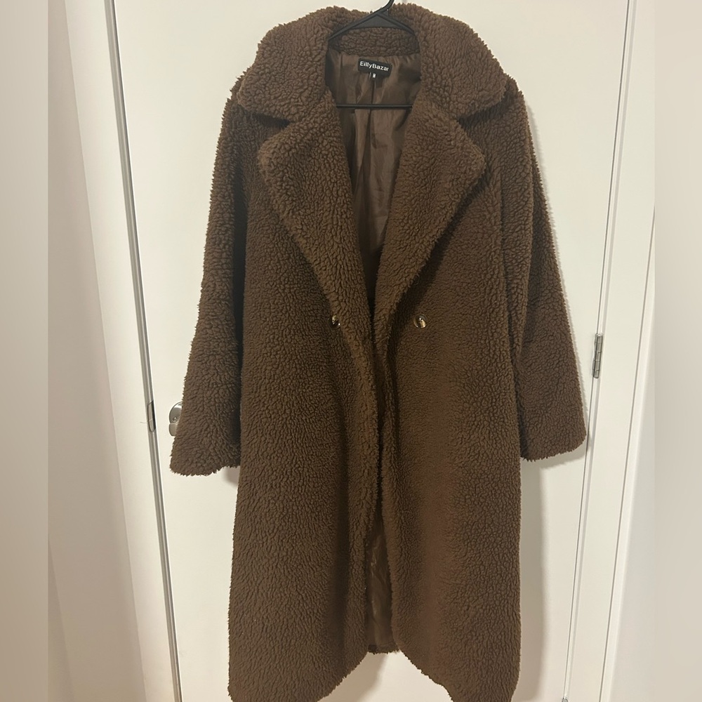 Cozy Brown Teddy Coat